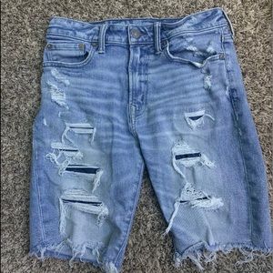 American Eagle Mens Distressed Denim Shorts